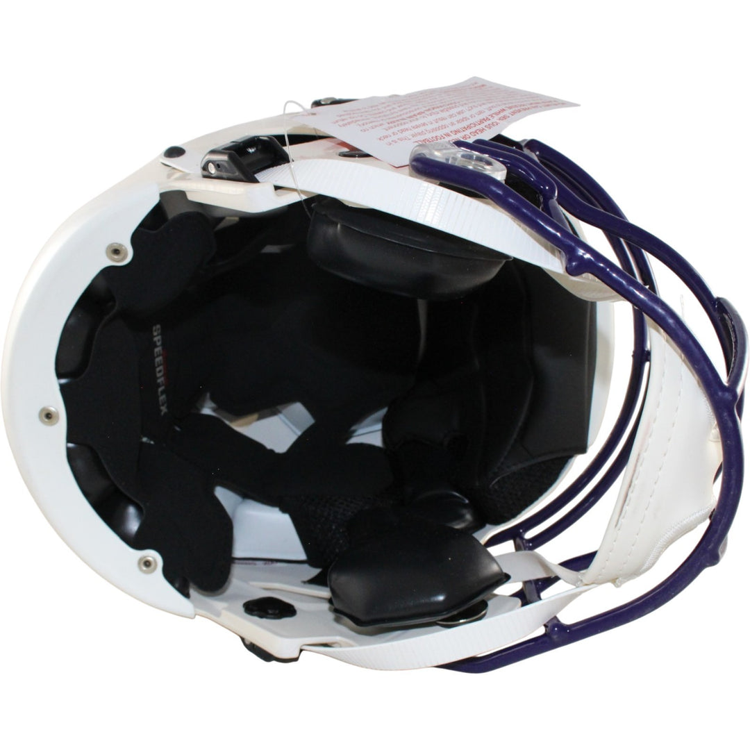Randy Moss Justin Jefferson Signed Minnesota Vikings SpeedFlex Helmet BAS 57982