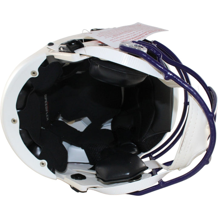 Randy Moss Justin Jefferson Signed Minnesota Vikings SpeedFlex Helmet BAS 57982