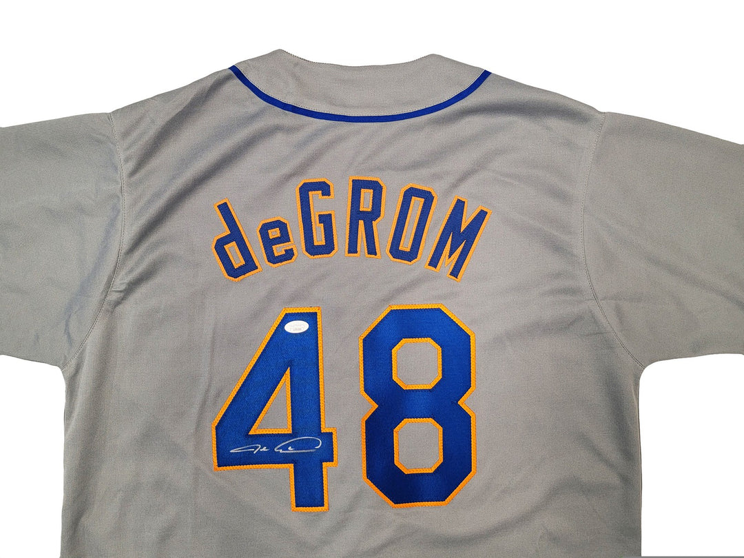 New York Mets Jacob deGrom Autographed Signed Gray Jersey JSA