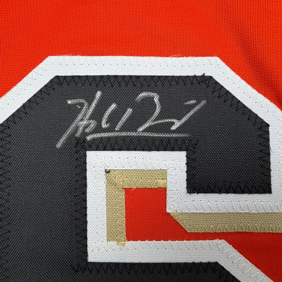 Autographed/Signed Hayden Birdsong San Francisco Orange Jersey Beckett BAS COA