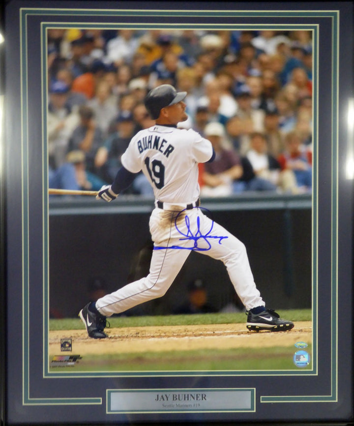 Jay Buhner Signed Framed 16x20 Photo Seattle Mariners MCS Holo