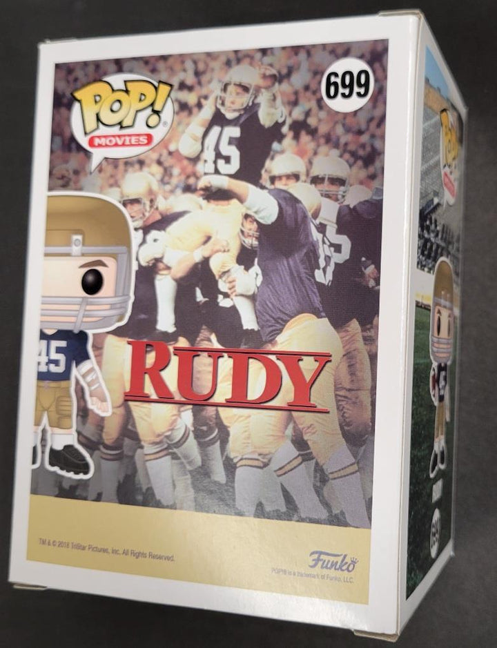 Rudy Ruettiger signed Rudy Funko Pop Notre Dame ~ BAS Beckett Witness Holo
