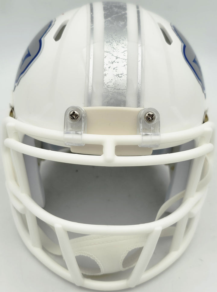 LeSean McCoy Signed Bills White Rivalries Speed Mini Helmet Beckett Witness