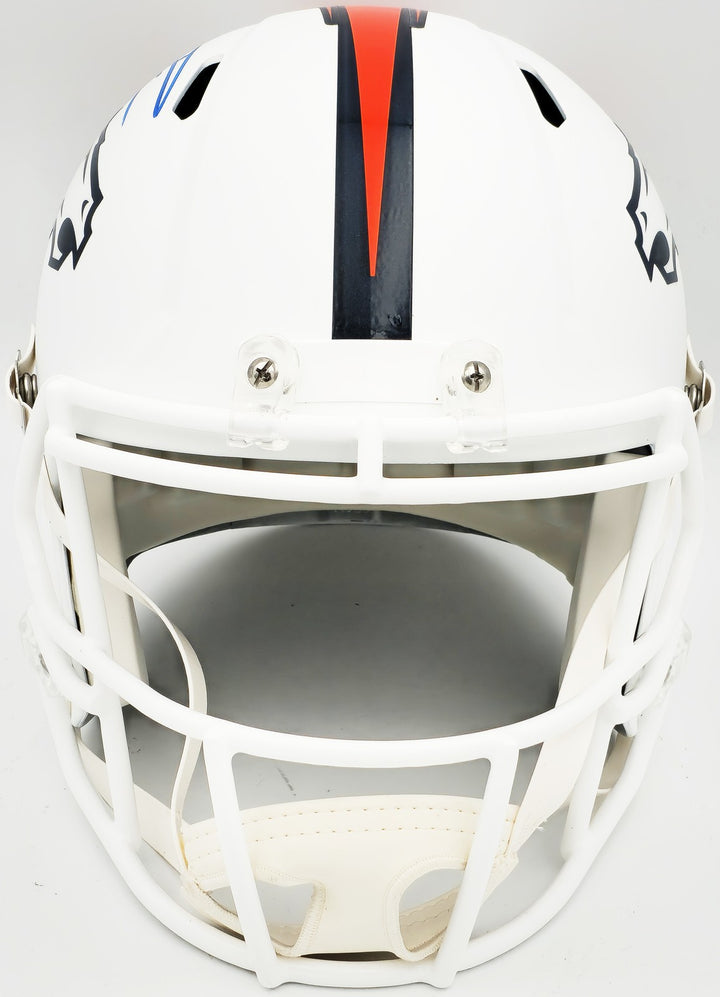 Russell Wilson Denver Broncos Flat Signed Replica Speed FS Helmet Fanatics