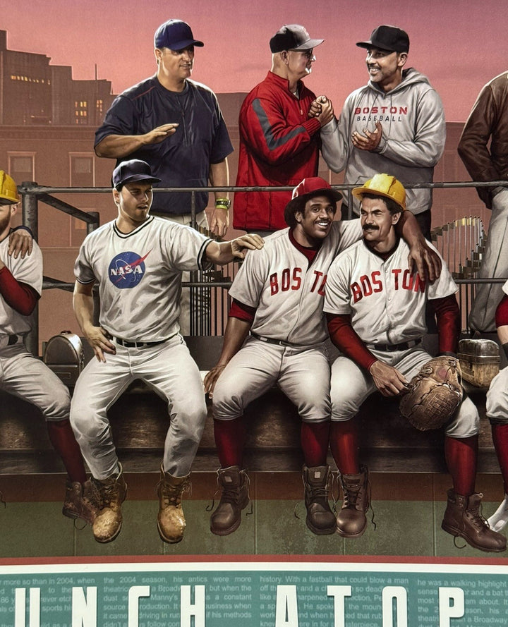 Boston Red Sox Fenway Park Lunch Monstah 12x36 Litho Photo David Ortiz Yaz Fisk