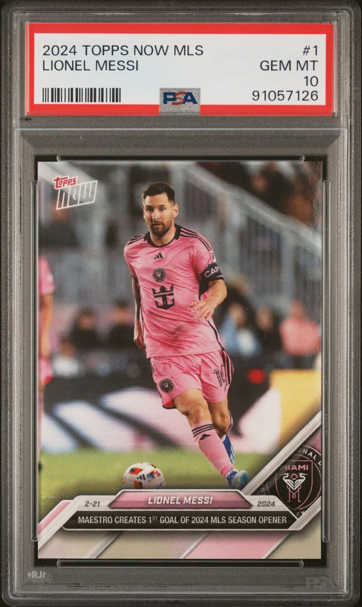 Graded 2024 Now MLS Lionel Messi #1 Maestro Creates 1st Goal of 2024 MLS S