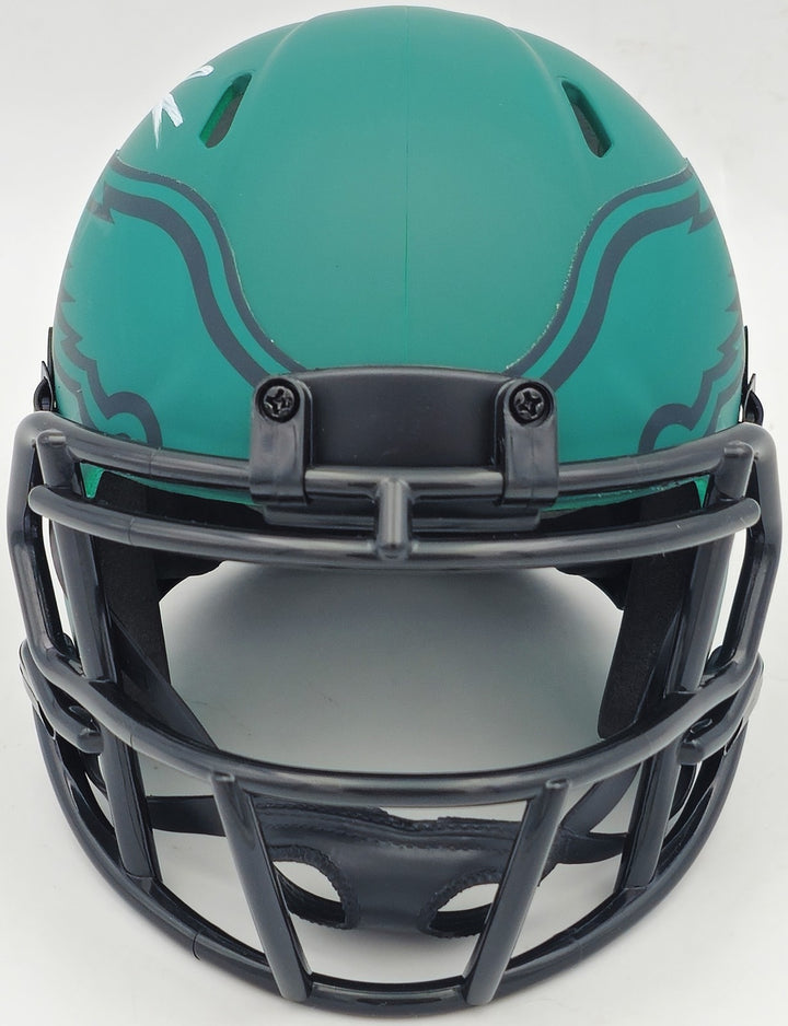 Jalen Carter Signed Philadelphia Eagles Rave Green Speed Mini Helmet Beckett Wit