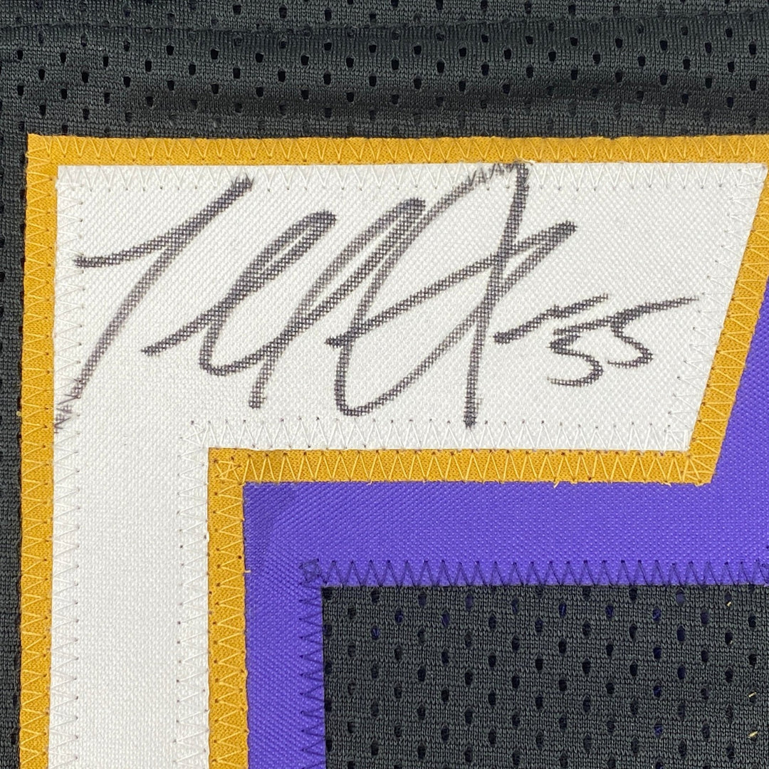 Autographed/Signed Terrell Suggs Baltimore Black Jersey JSA COA Auto