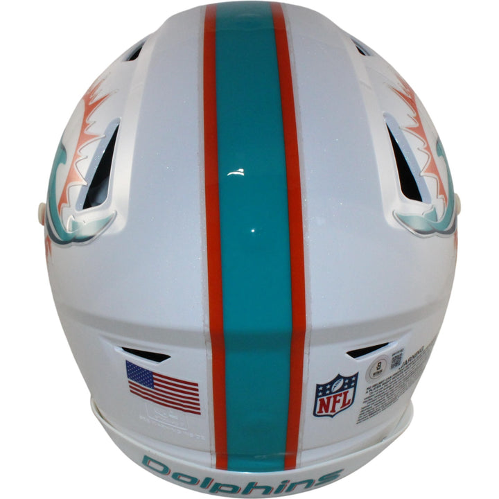 Devon Achane Autographed Miami Dolphins SpeedFlex Helmet Beckett Witness 54968