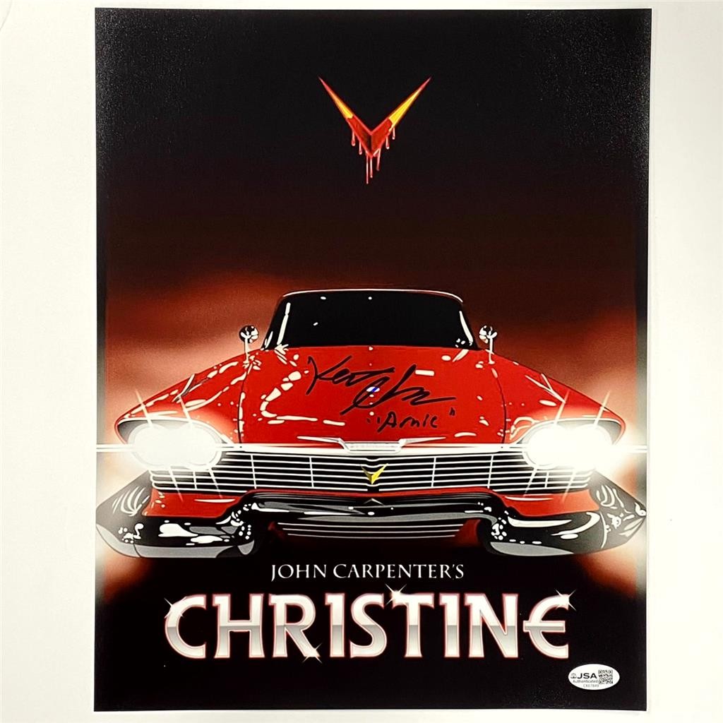 Keith Gordon signed "Arnie" Christine 11x14 Movie Poster Photo autograph ~ JSA