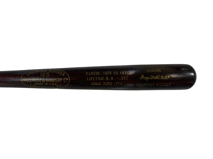 Babe Ruth Louisville Slugger Commemorative Career Stat Bat New York Yankees HOF