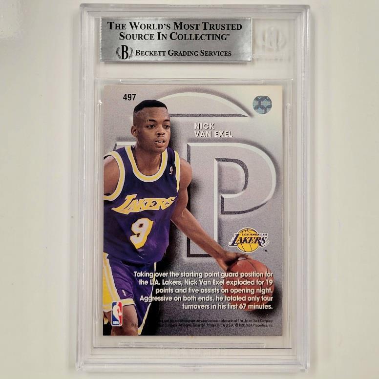 Nick Van Exel autograph signed 1993-94 Upper Deck UD RC rookie BGS BAS Auto