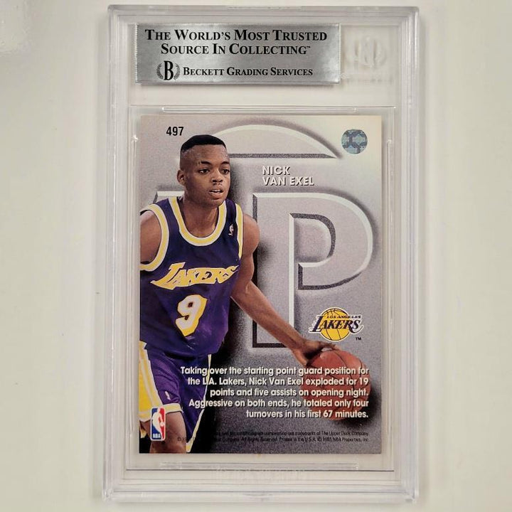 Nick Van Exel autograph signed 1993-94 Upper Deck UD RC rookie BGS BAS Auto
