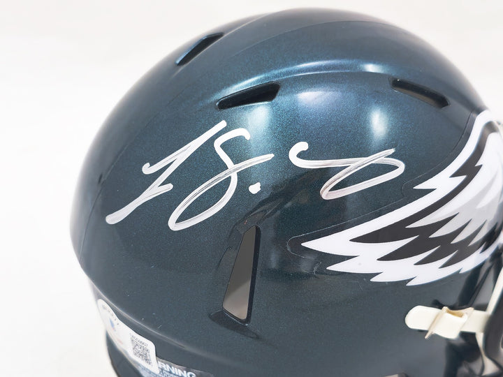 LeSean McCoy Signed Philadelphia Eagles Green Speed Mini Helmet Beckett Wit