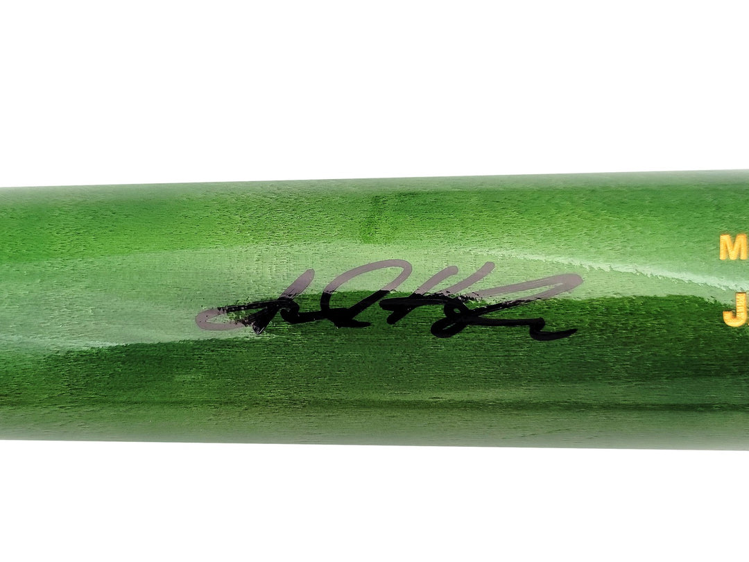 Jarred Kelenic Auto Signed Green Chandler Game Model Bat Atlanta Braves Beckett