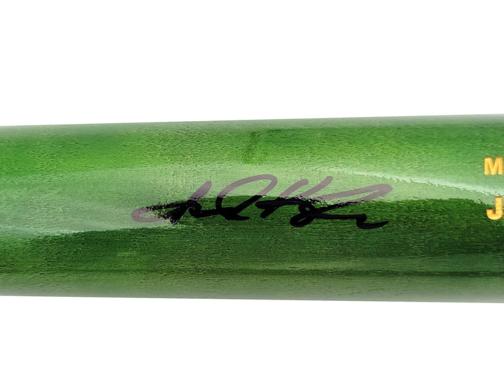 Jarred Kelenic Auto Signed Green Chandler Game Model Bat Atlanta Braves Beckett