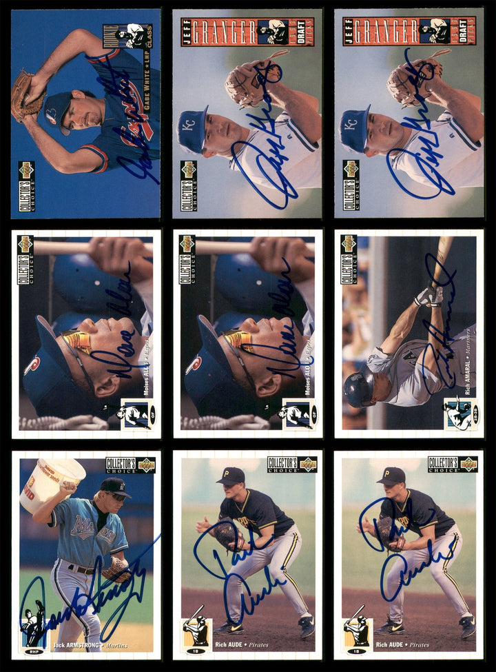 1994 Upper Deck Collector's Choice Baseball Signed Cards Lot Of 87
