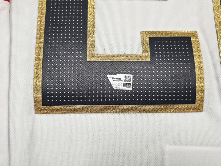 Golden Knights Chandler Stephenson Auto White Adidas 2023 Stanley Cup Jersey 56
