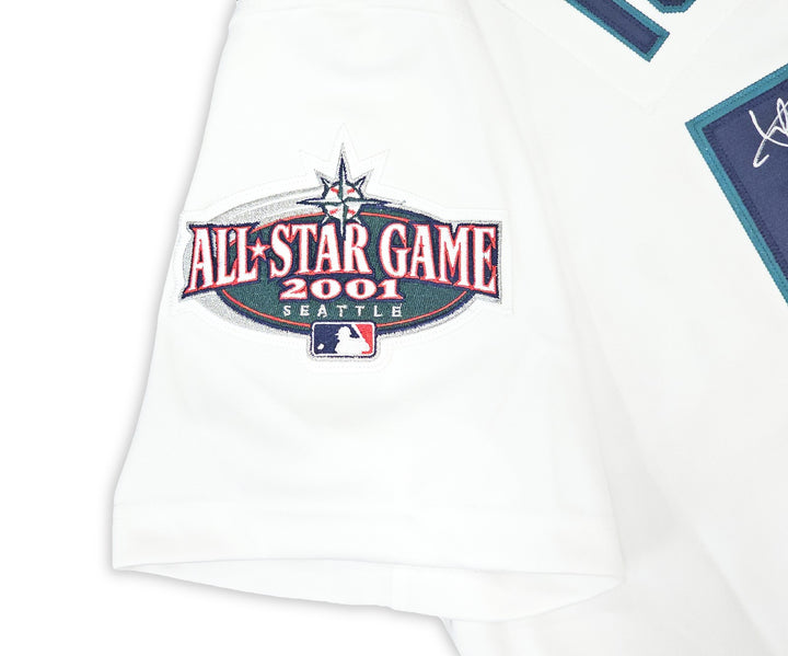 Mariners Ichiro Suzuki Auto White Authentic Mitchell Ness 2001 ASG Jersey Sz 44