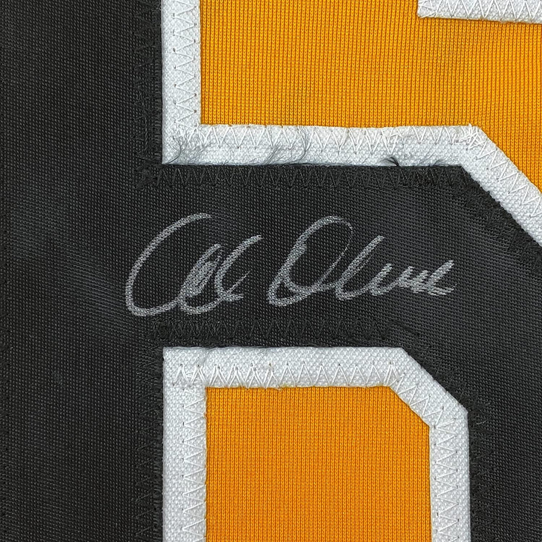 FRAMED Signed AL OLIVER 35x39 Pittsburgh Yellow Jersey JSA COA Auto