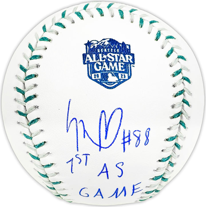 Luis Robert Jr Auto 2023 ASG Game Logo MLB Baseball White Sox 1st AS Beckett