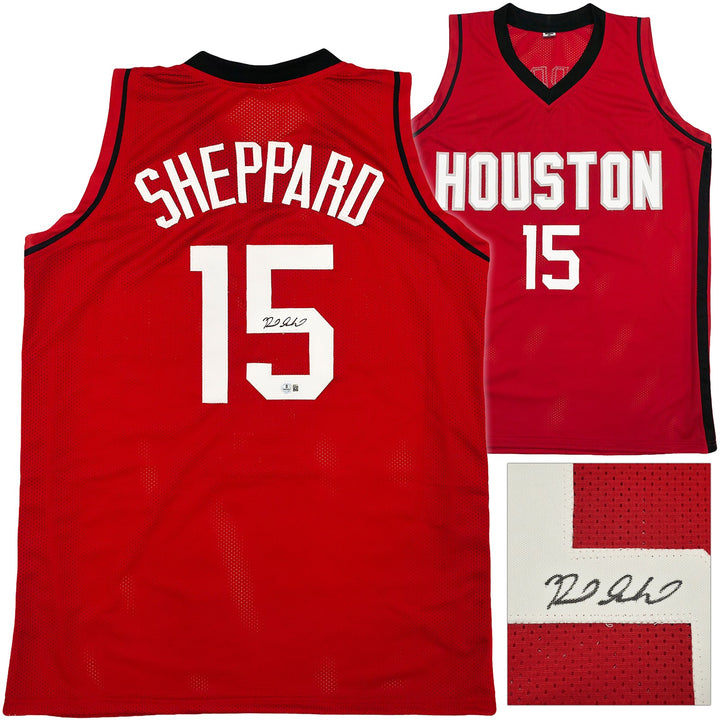 Houston Rockets Reed Sheppard Signed Red Jersey Beckett