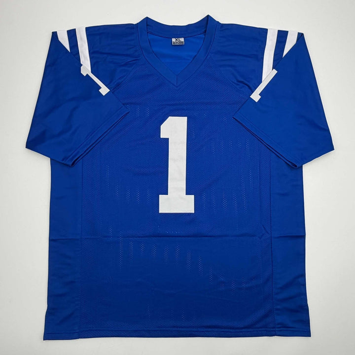 Autographed/Signed Ahmad Sauce Gardner Indianapolis Colts Jersey BAS COA