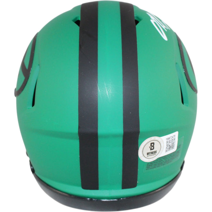 Matthew Golden Autographed Green Bay Packers Rave Mini Helmet Beckett 51639