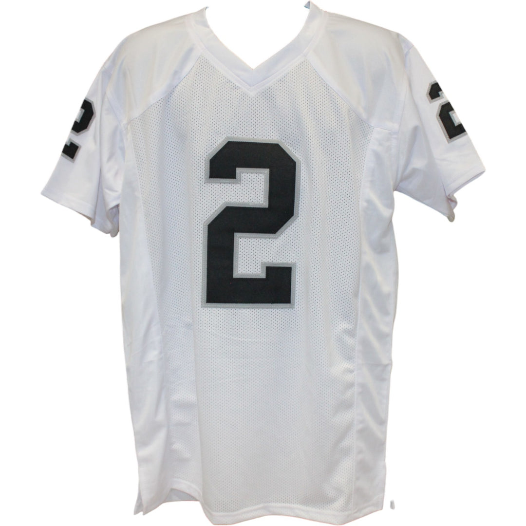 Ashton Jeanty Autographed/Signed Pro Style XL White Jersey Beckett Witness 53209