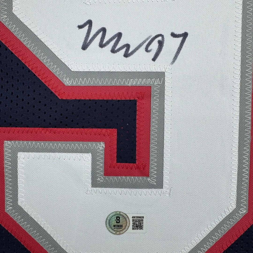 Autographed/Signed Milton Williams New England Blue Jersey Beckett BAS COA