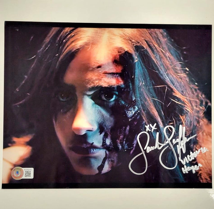 Samantha Scaffidi signed Terrifier Victoria Heyes 8x10 photo autograph BAS *READ