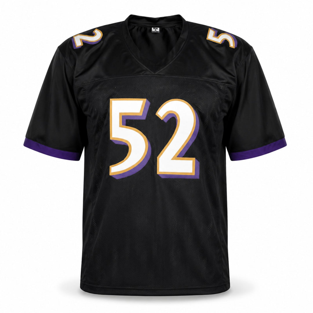 Baltimore Ravens Ray Lewis Signed Black Jersey JSA Witness