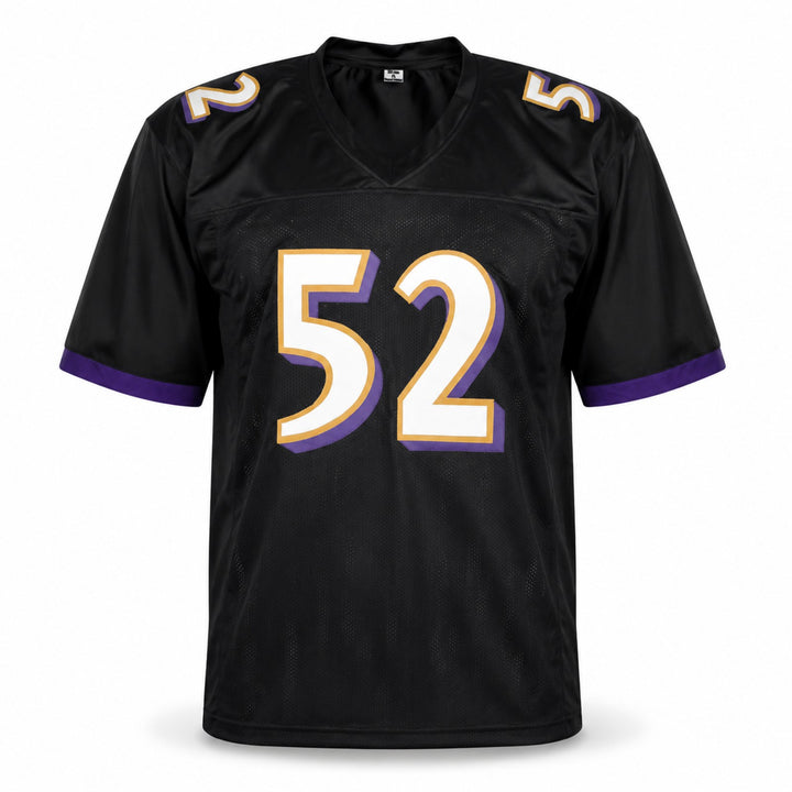 Baltimore Ravens Ray Lewis Signed Black Jersey JSA Witness