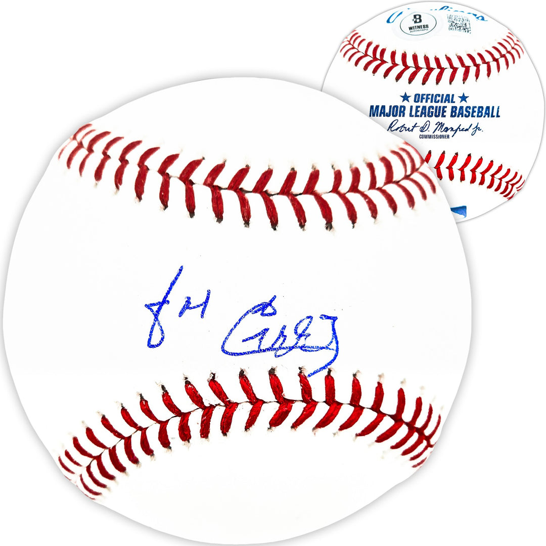Jose Cardenal Signed Official MLB Baseball New York Yankees Beckett BAS Witness