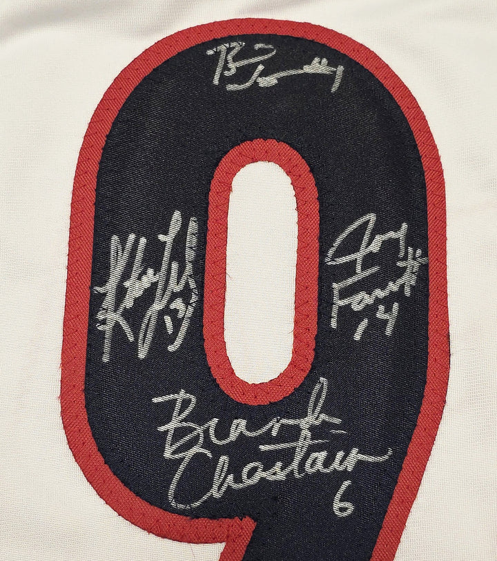 1999 Team USA Women's Soccer World Cup Champions Auto White Jersey 8 Sigs Hamm