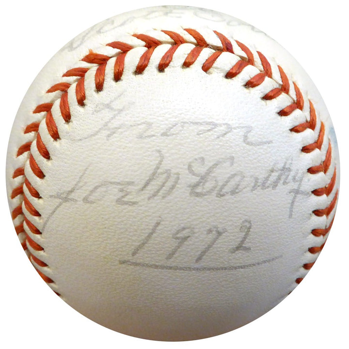Joe McCarthy Auto Official League Baseball Yankees To Scott Best Wishes Beckett