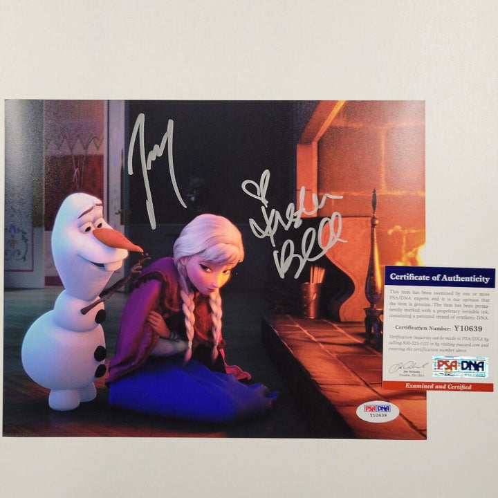 Kristen Bell & Josh Gad signed Frozen 8x10 photo autograph ~ PSA/DNA COA