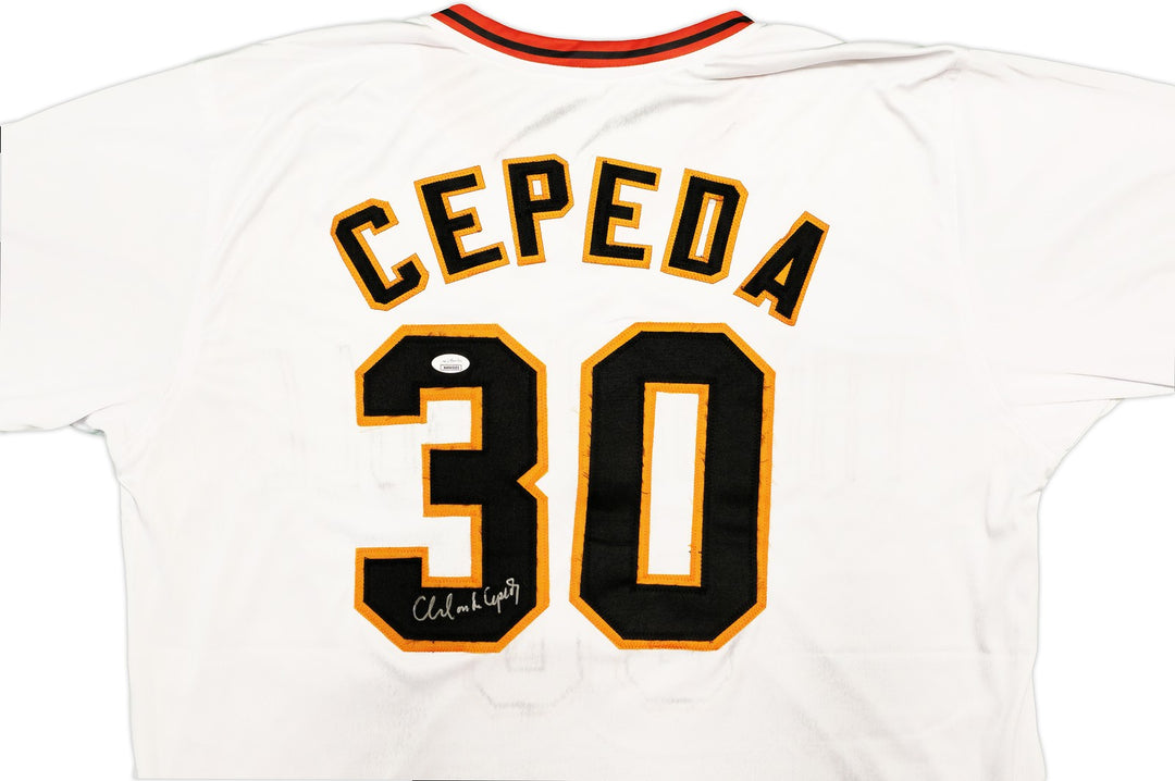 San Francisco Giants Orlando Cepeda Autographed Signed White Baseball Jersey JSA