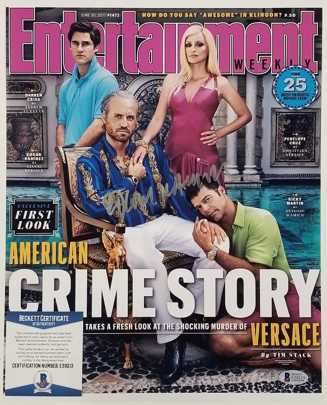 Actor EDGAR RAMIREZ Signed AMERICAN CRIME STORY 11x14 Photo (B)~ BAS Beckett COA
