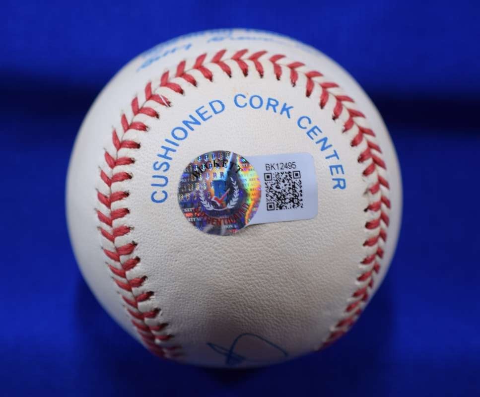 Jim Catfish Hunter Beckett BAS Autograph American Lea Signed Baseball HOF 1987