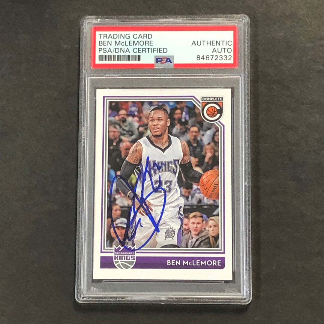 2016-17 Panini Complete #154 Ben McLemore Signed Card AUTO PSA Slabbed Kings