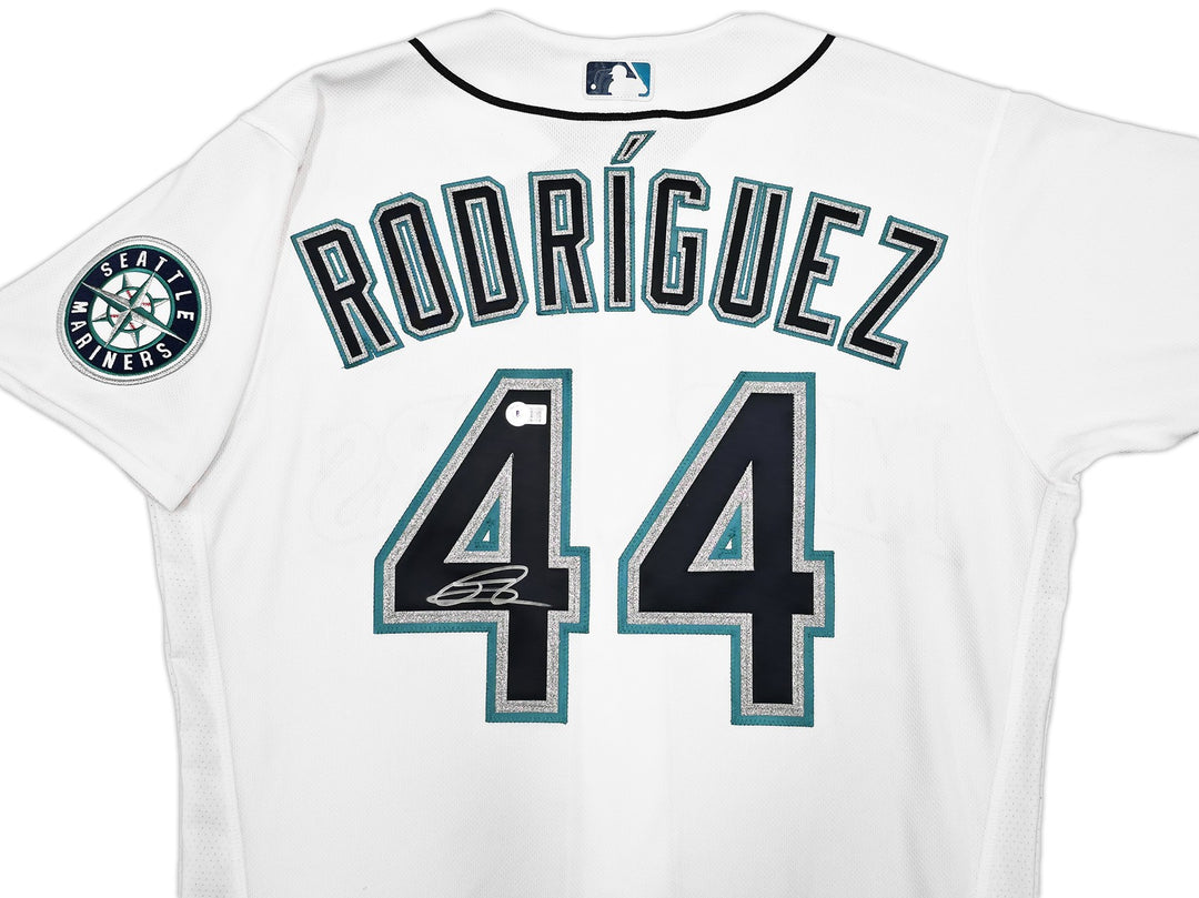 Mariners Julio Rodriguez Auto White Nike Authentic Collection Jersey 44 Beckett