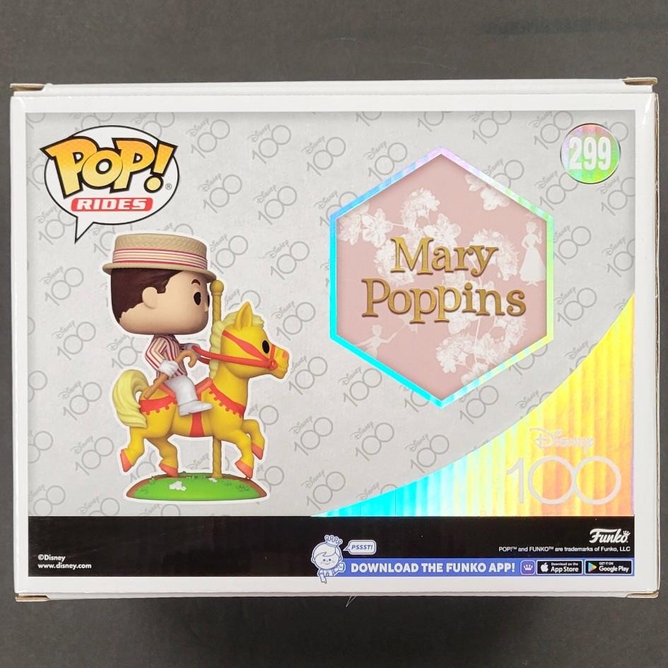 Dick Van Dyke signed Bert Disney Mary Poppins Funko Pop! Rides 299 autograph JSA