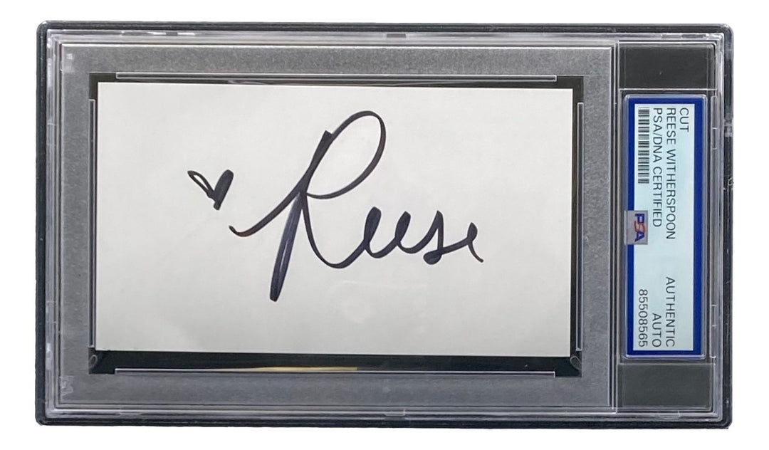 Reese Witherspoon Signed Slabbed Cut Signature PSA