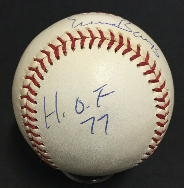 Ernie Banks Cubs Signed Official NL baseball Autograph INS HOF 77 Auto CBM COA