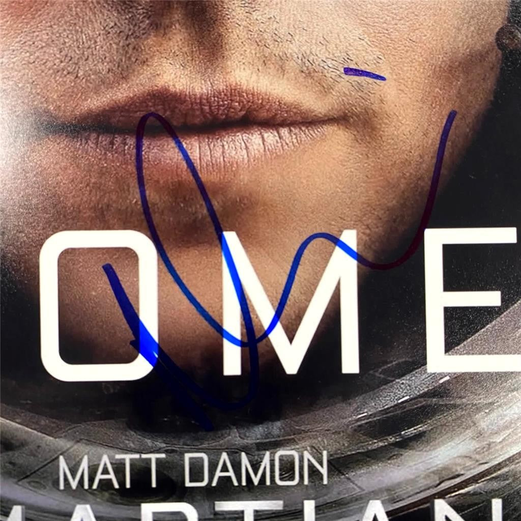 Matt Damon signed The Martian 12x18 Poster Photo autograph ~ JSA