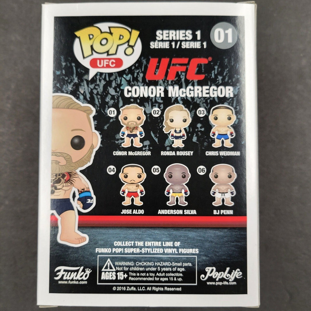 Conor McGregor signed Funko Pop UFC MMA Autograph (C) ~ Beckett BAS COA