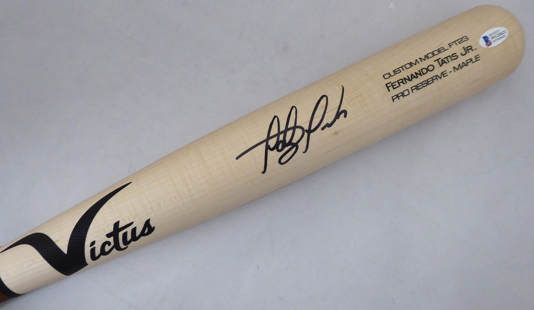 Fernando Tatis Jr. Signed Blonde Victus Game Model Bat San Diego Padres Beckett
