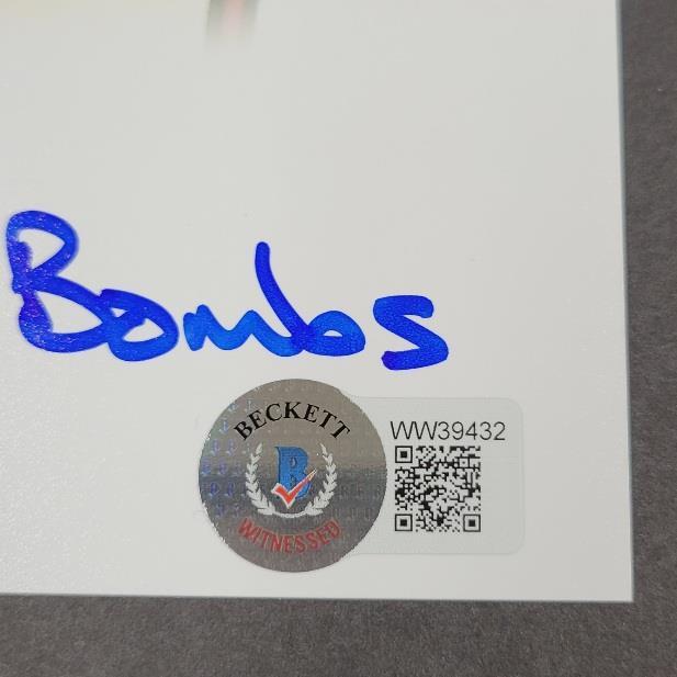 Chili Davis signed "350 Bombs" 8x10 photo Angels autograph ~ BAS Beckett Holo