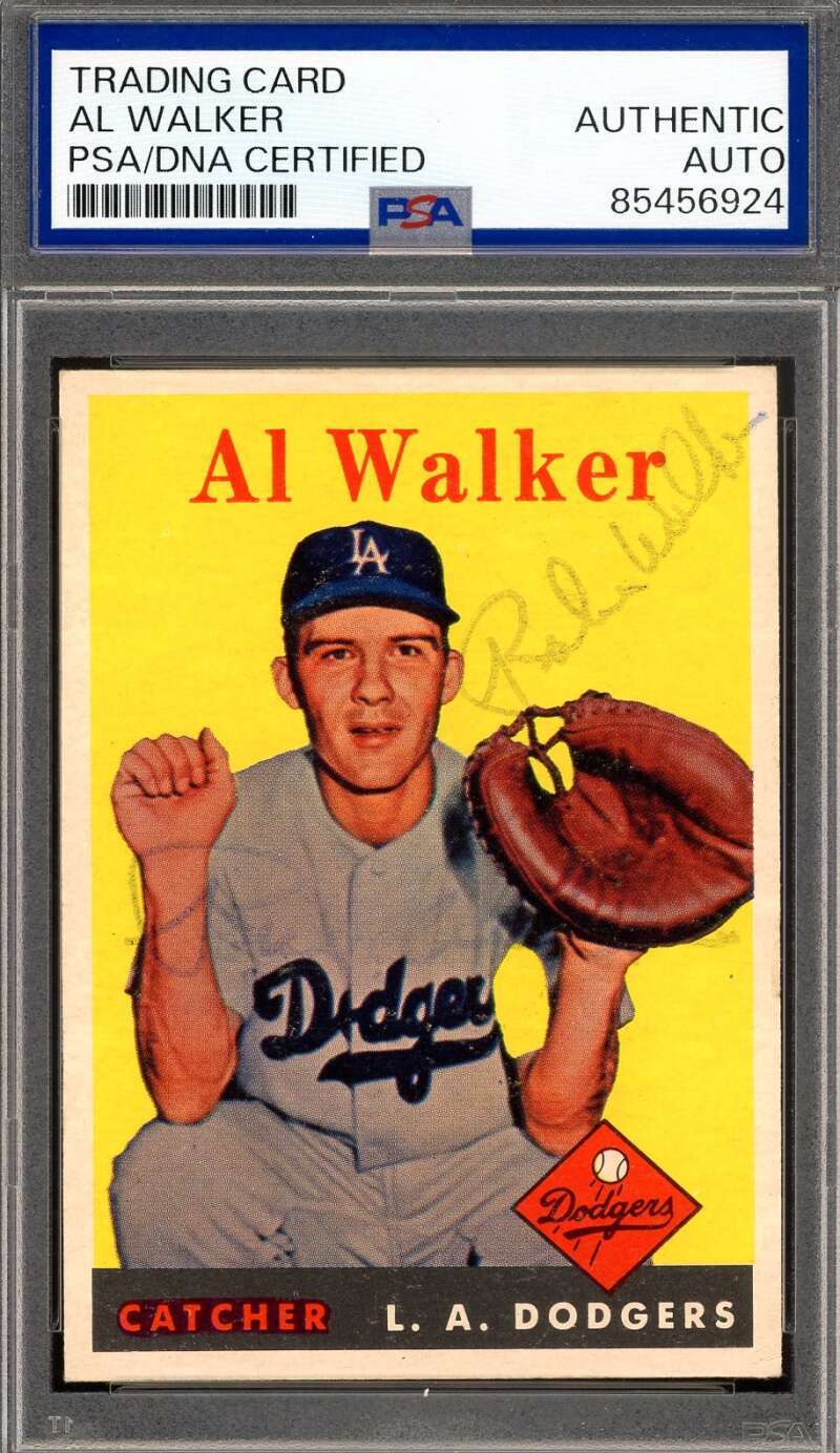 Al Rube Walker PSA DNA Vintage Signed 1958 Topps Autograph